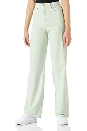Pieces® Damen Pcholly Ultra Hw Wide JNS Green Bc Jeans, , 28W 32L EU