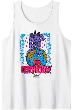 Fallout Video Game The Deathclaw Globe Illustration Tank Top