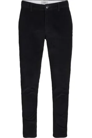 JJ Herren Jrebmichael Slim Corduroy Hose, Black, 29 W/32 L