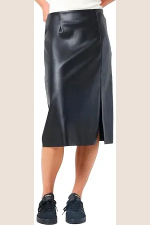 Noisy May Damen Nmclara Hw Slit Midi Length Skirt Noos Rock, , L EU