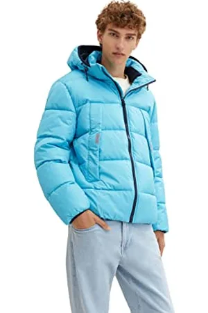 TOM TAILOR Herren Puffer Jacke mit abnehmbarer Kapuze 1032429, , L