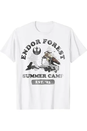 STAR WARS Ewok Endor Camp Speeder T-Shirt mit Vintage-Grafik T-Shirt