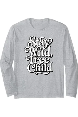 Symbiosis Supply Co. Stay Wild Tree Child Tree Hugger Nature Lover Vintage Langarmshirt