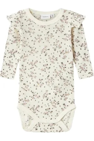 NAME IT Baby-Mädchen Nbfwomi Wool/Modal Ls Body Langarmbody, , 62