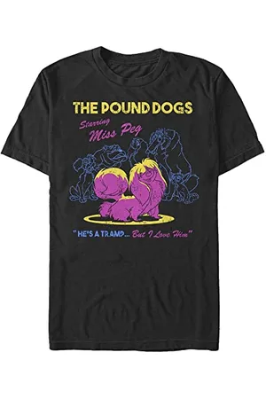 Disney Unisex Lady And The Tramp Miss Peg Organic Short Sleeve T-shirt, , XXL
