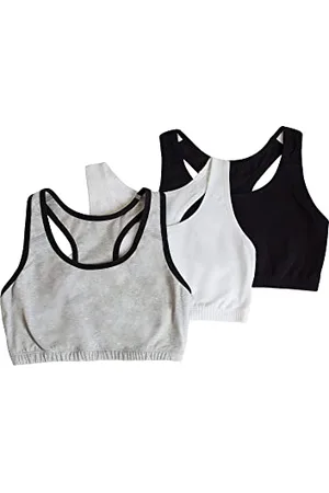 Fruit Of The Loom Damen Cotton Tank Bra for Women-Ultimate Comfort & Breathable Fit Sport-BH, Undurchsichtige, , 75 (3er Pack)