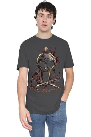 Gladiator Unisex Helmet Adult Heather T-Shirt, , L