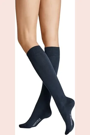 Hudson Damen Strick Kniestrümpfe, 015310 Relax Woolmix, Gr. 35/38, Blau ( 0335)