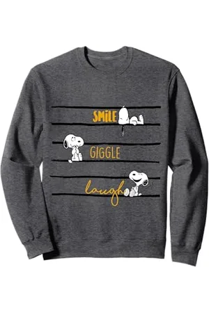 Peanuts Snoopy Woodstock Smile Giggle Laugh Sweatshirt