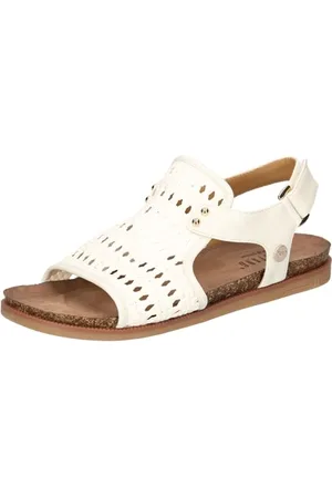 Mustang Damen 1518-805 Sandale, Weiss, 36 EU