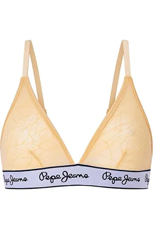 Pepe Jeans Damen Mesh A Bra, Durchsichtig, , XS