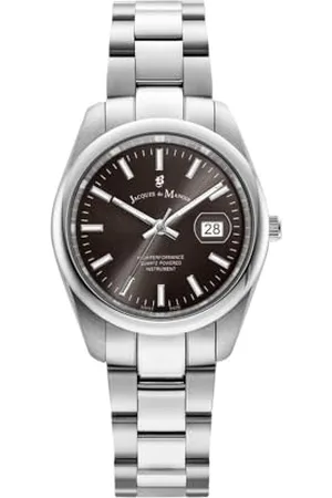 JACQUES DU MANOIR Damen Analog Uhr mit Edelstahl Armband JWL03803