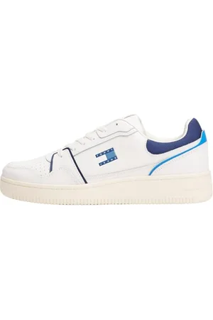 Tommy Hilfiger Herren Cupsole Sneaker Retro Basket Low Top, Blau (Navy), 40