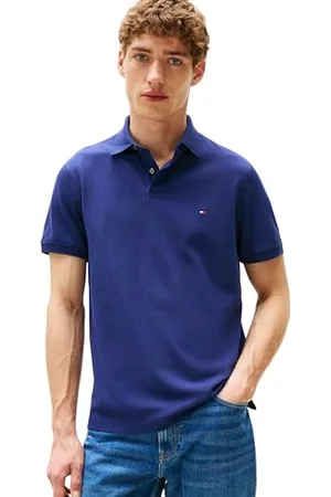 Tommy Hilfiger Herren Poloshirt Kurzarm 1985 Regular Fit, Blau (Preppy Navy), M