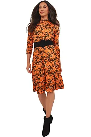Joe Browns Damen Langärmliges Herbstkleid mit Blumenmuster Lässiges Kleid, , 36