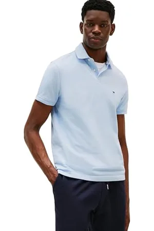 Tommy Hilfiger Damen T-Shirt Kurzarm Slim Cody Rundhalsausschnitt, Blau (Breezy Blue), XL