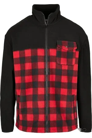 Urban classics Herren TB3802-Patterned Polar Fleece Track Jacket Jacken, , XL