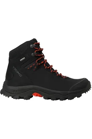 Viking Unisex Villrein Mid GTX Walking Shoe, Black/Red, 42 EU