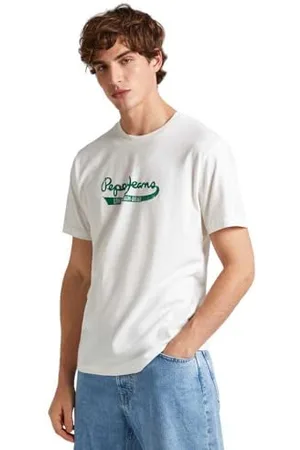 Pepe Jeans Herren Claude T-Shirt, Weiß (Off White), XXL
