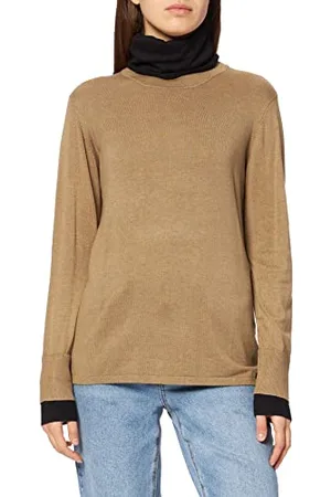 Timezone Damen Double Layer Turtleneck Pullover, , XXL
