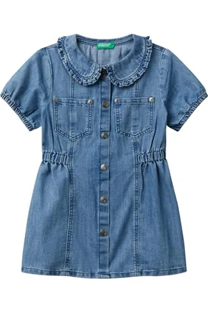 Benetton Mädchen und Jungen Vestito 41dwgv029 Kleid, , 4 Jahre