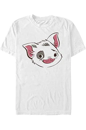 Disney Unisex Moana Big Face Pua Organic Short Sleeve T-shirt T-Shirt, , XL