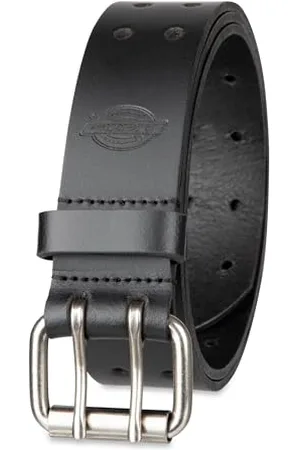Dickies Herren Double Prong Fully Adjustable Leather Belt Gürtel, , Taille : 38