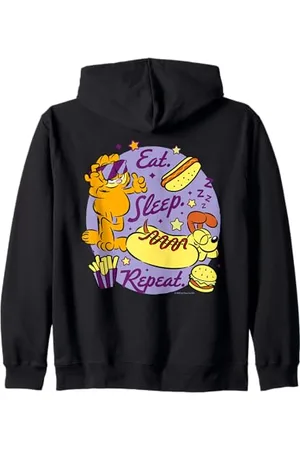 Garfield Eat Sleep Repeat Katze Kapuzenjacke