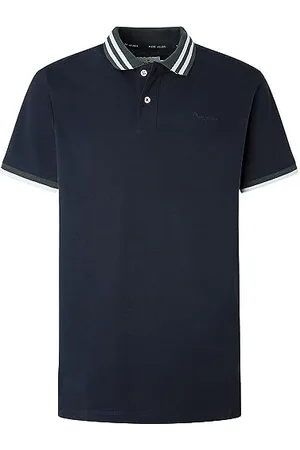 Pepe Jeans Herren Larry Polo Shirt, Blue (Dulwich), S