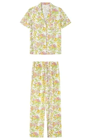 Women secret Damen Long Pyjama Mix and Match Recipe Pyjamas, , 38