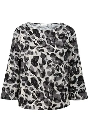 QS by s.Oliver Damen Bluse 3/4 Arm White, 36