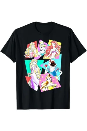Disney Prinzessinnen Neon Pop Art Sketch Graphic T-Shirt T-Shirt