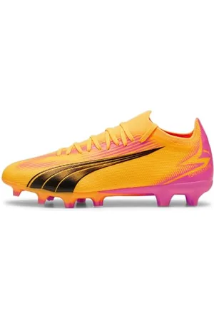 PUMA Unisex Ultra Match Fg/Ag Fußballschuhe, Sun Stream Black Sunset Glow, 46.5 EU
