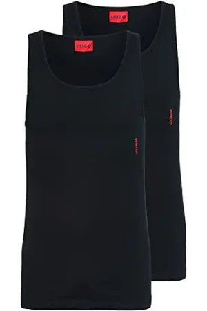 HUGO BOSS Herren Twin Pack Tank Top, Black1, XL EU