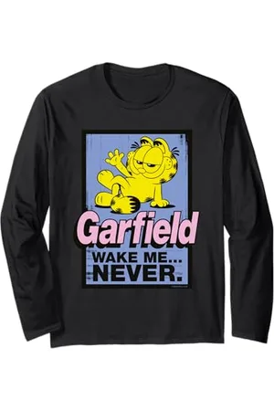 Garfield Wake me never Katze Langarmshirt