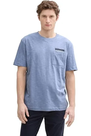 TOM TAILOR Henley T-Shirt aus Baumwolle, Peachy orange, XL