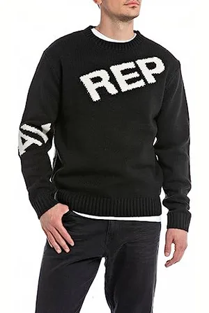 Replay Herren Pullover aus Wollmix, (Mehrfarbig), S