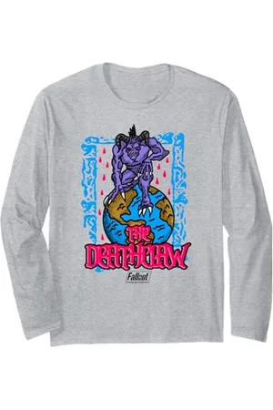 Fallout Video Game The Deathclaw Globe Illustration Langarmshirt