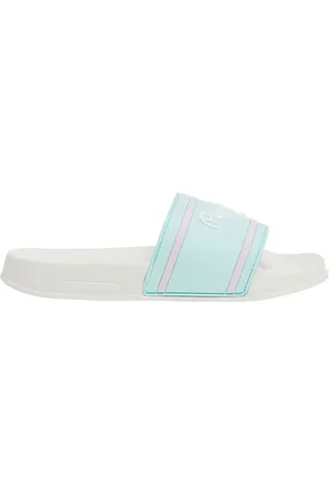 Pepe Jeans Mädchen Slider Logo G Flip-Flop, Blau (Pearl Blue), 6