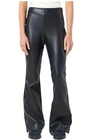 Noisy May Damen Nmandy Pasa Pu Hw Flared Pants Noos, , XS