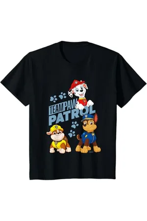 Paw Patrol Kinder - Chase Marshall Rubble Team T-Shirt