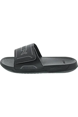PUMA Unisex Royalcat Comfort 2 Slide Sandalen, Schwarz, kühles Dunkelgrau, 44.5 EU