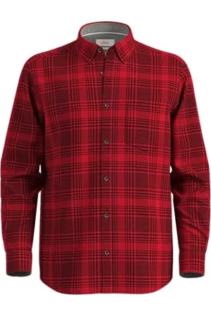 QS by s.Oliver Herren Karo Hemd, Regular fit RED, XL