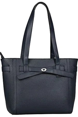 TOM TAILOR Lilly Damen Shopper Umhängetasche Reißverschluss Mittelgroß Blau