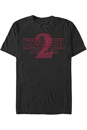 Stranger Things Herren Stranger Two Opacity Logo Short Sleeve T-shirt, , XXL