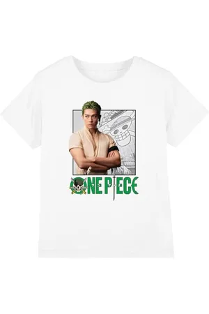Netflix One Piece Zoro Kids T Shirt, White, 5-6 Years