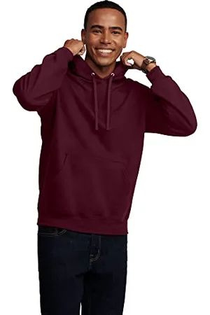 Fruit Of The Loom Eversoft Herren-Kapuzenpullover aus Fleece, feuchtigkeitsableitend und atmungsaktiv, Pullover mit Kapuze, X-Large