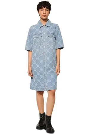 ONLY Onlbelle S/S Button Print Dress DNM Gua