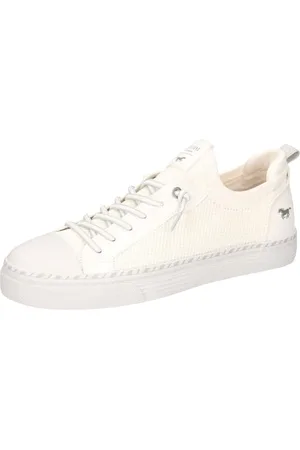 Mustang Damen 1376-309 Schnuerhalbschuh, weiss, 38 EU