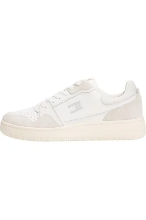 Tommy Hilfiger Damen Tjw Retro Basket Sneaker En0en02818 Low Top, White (Ecru/Stratus Grey), 39 EU